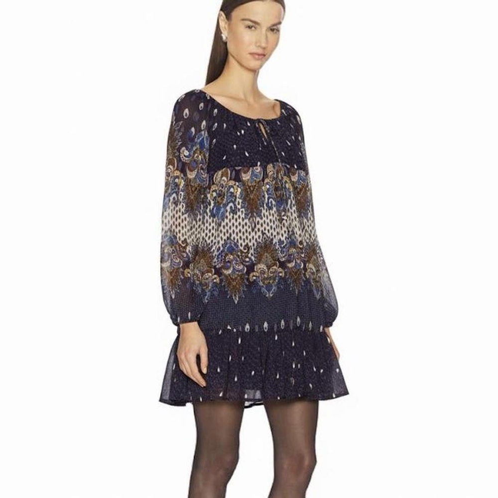 Navy and Cream Dress